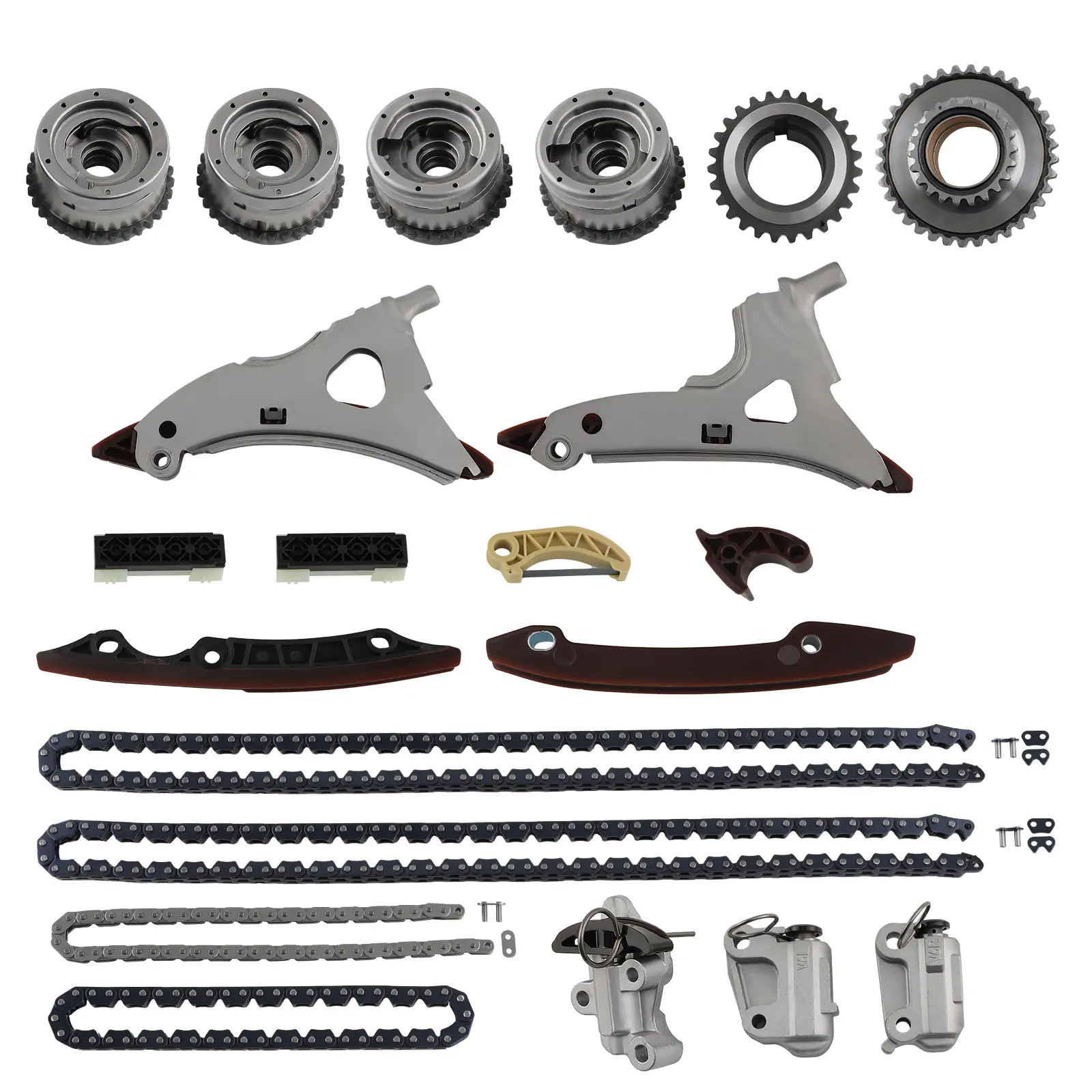 Camshaft Adjuster + Timing Chain Kitfor compatible for Mercedes M276 W212 A207 W221 3.0T 3.5L