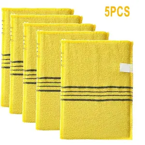 5PCS Korean Exfoliating Shower Gloves, Deep Scrub Bath Mitts for Body Exfoliation & Smooth Skin