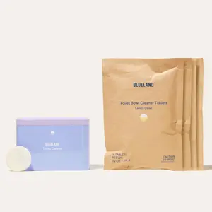 Blueland Toilet Bowl Cleaner Tablets, 1 Year Supply, Eco-Friendly 100% Plastic-Free Tablets, Mineral and Plant-Based Cleaning Power, Septic-Safe