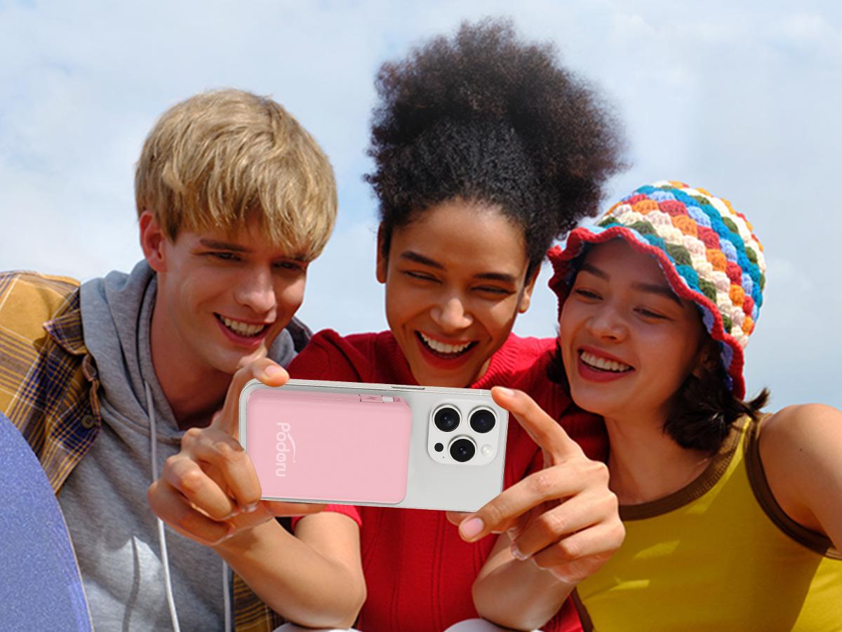 Podoru Multifunctional 10000mAh Power Bank, Wireless Magnetic Travel Charger Built-in USB C Lighting Cable, MagSafe for iPhone 17/16/15/14/13/12 Series