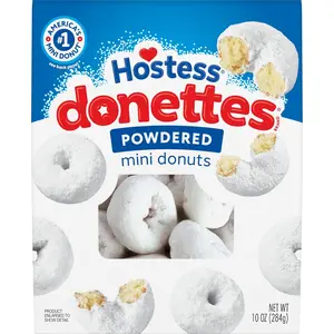 Hostess Donettes, Powdered Mini Donuts, 10 Oz. Bag,6 pack