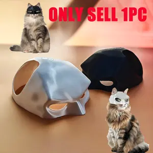 Batman Mask, Pet Mask, 1 Count Pet Costume Mask, Pet Supplies, Costume Creepy Accessories for Dogs & Cats, Party Supplies, Cosplay Mask, Valentine's Day Gift, Halloween