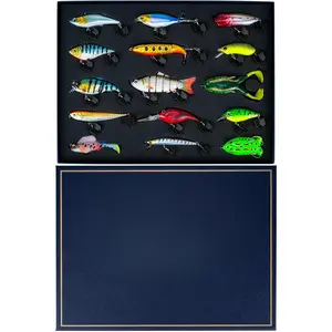 Fishing Lures Kit  Diving Bass/Trout/Pike/Salmon with Lifelike Action, Glide Bait Gifts  Men & Fishermen