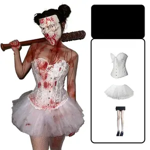 HalloweenCosplayWomen'sSexyCostumesHumanClearanceProgramAdultClothesGhostBridalCostumesDressUp