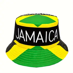Jamaican-Inspired Fashion Bucket Hat - Lightweight, Sun-Protective & Stylish for Outdoor Activities