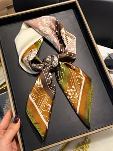 Women's Casual Paisley Print Scarf, Breathable Multifunctional Headband/bandana/scarf/purse Accessory, Versatile Hair Accessory for All Seasons