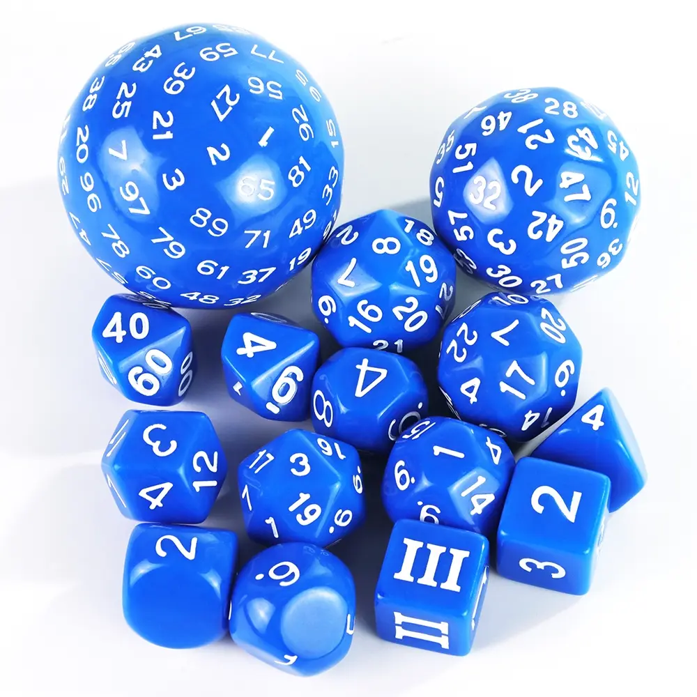 15-Piece Multi-Sided Polyhedral Dice Set, D3-D100, Includes Bag, Perfect for Role-Playing Games, Board Game Accessories, Ideal Gift for Tabletop Gamers