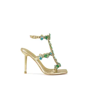 KHAI-GOLD STILETTO SANDAL