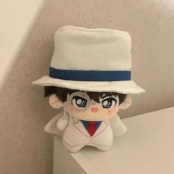 Detective Conan Kaito Kid Plush 10cm Starfish-Style Cotton Doll Kuroba Kaito Figure Keychain Pendant Gift