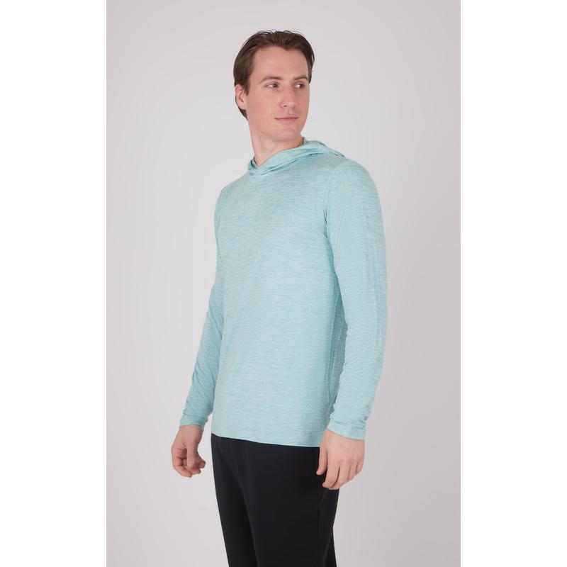 Men's Cationic Long Sleeve Hooded Shirt