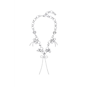 CRYSTAL RIBBON NECKLACE