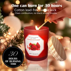 Scented Candle Gift for Women Mom Soy Home Scented Candles 30 Hour Aromatherapy Birthday Gifts Christmas Candle Cotton Lead-free Wick Clean Combustion