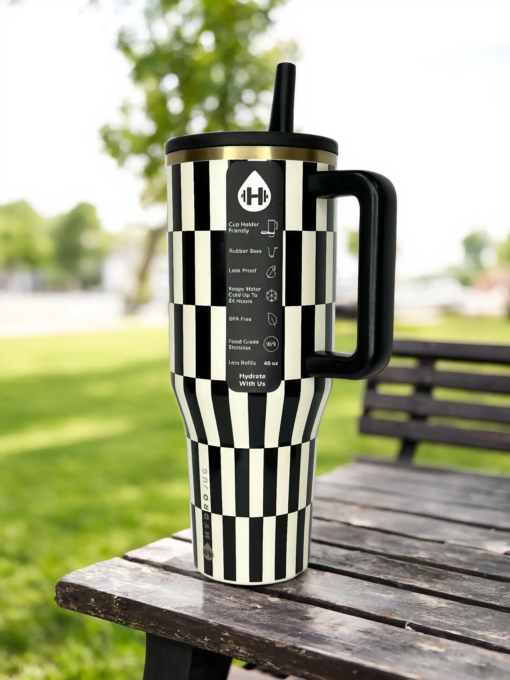 HydroJug 40oz Stainless Steel Thermos – Retro Nostalgic Style Design, Strange Story Theme, Leak-Proof Design, Insulated Vacuum Bottle