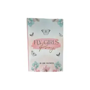 Que Maxwell Fly Girls Pray Devotional Book with Floral and Butterfly Design