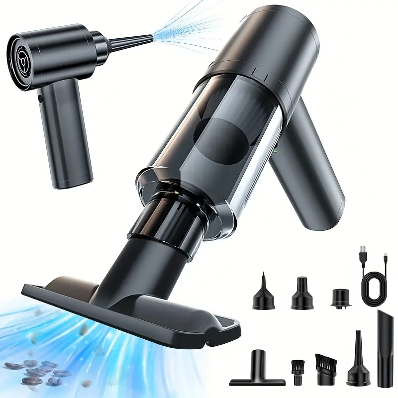 12000pa Strong Suction Handheld Car Vacuum & Computer Dust Cleaner, 80w Brushless Motor, Mini Compact Body, Home Keyboard Car Cleaning, Auto Vacuum, Car Cleaning Supplies, Best Christmas Gift