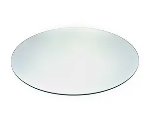 Audio-Visual Direct Tempered Glass Table Top with Rounded Edge for Replacement or DIY