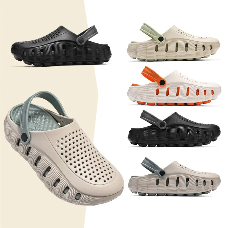 2026 New Summer Men's Unisex Slip-On Closed-Toe Footwear - Thick-Sole, Non-Slip, Odor-Resistant, Durable, Quick-Drying, Soft Breathable Clogs Slippers for Hiking, Beach Trips, Holiday