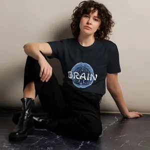 Blue BRAIN Unisex premium t-shirt