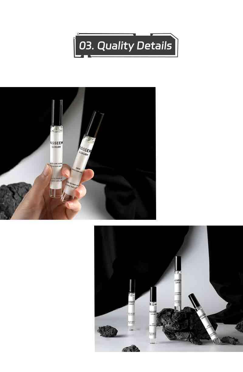 ASSEEK Women's Perfume Gift Box - 4 Fragrance Samples in Elegant Black Case for Special Occasions