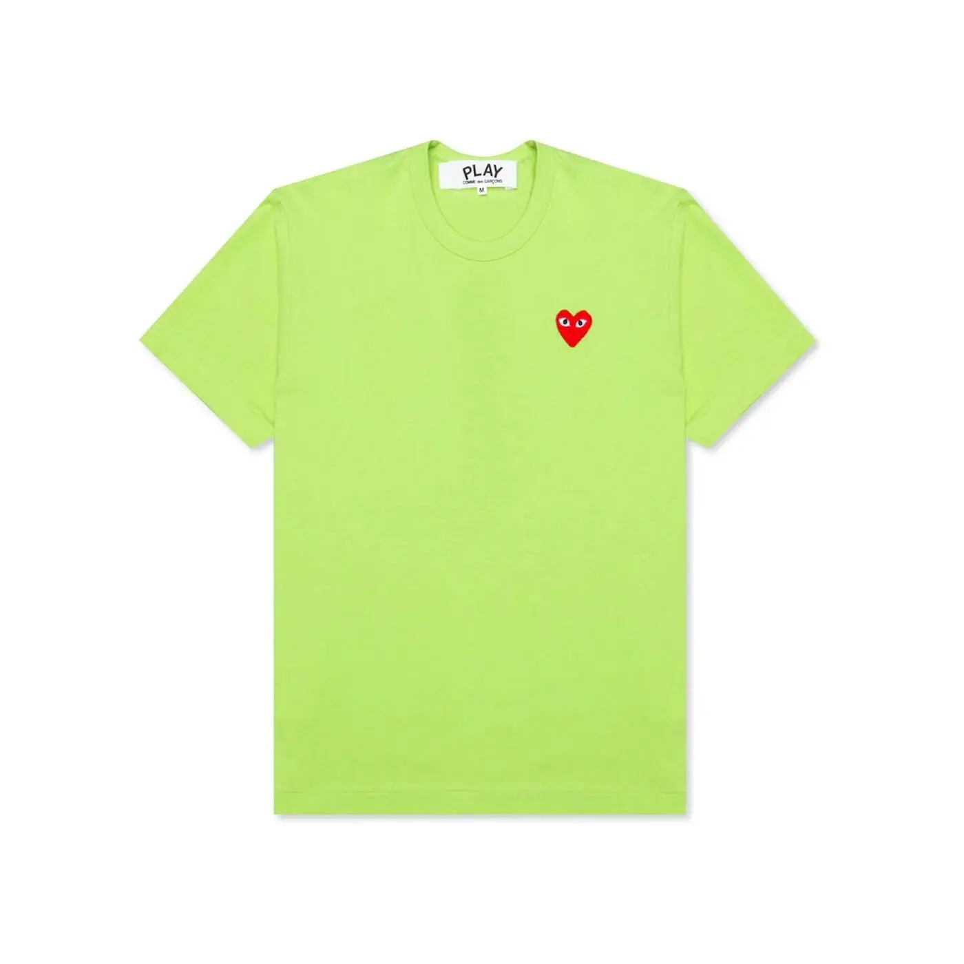 Comme des Garcons PLAY Play Pastelle Red Emblem T-shirt Green