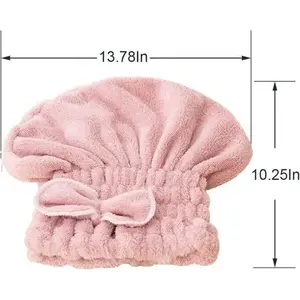 3PC Microfiber Hair Towel Caps, Extrame Soft & Ultra Absorbent, Fast Drying Hair Drying Caps Towel Turban Wrap for Wet Hair Women Light Shiny SpringStatements