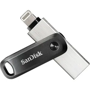 SanDisk iXpand Flash Drive Go - 128 GB, iPhone Ready, Auto Backup, File Storage, Password Lock, Swiveling Cap Data Storage Drive for iPhones