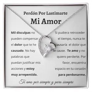 Perdón Por Lastimarte | Regalo para pedir perdon | Regalo de disculpa para ella, Regalo de perdón, Lo siento Regalo de collar para esposa / novia
