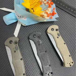 BM9070 Folding Utility Knife | EDC Outdoor Tool with D2 Steel Blade & Button Lock, Non‑Slip Handle for Camping, Hiking & Daily Carry, Ideal Gift for Men & Women