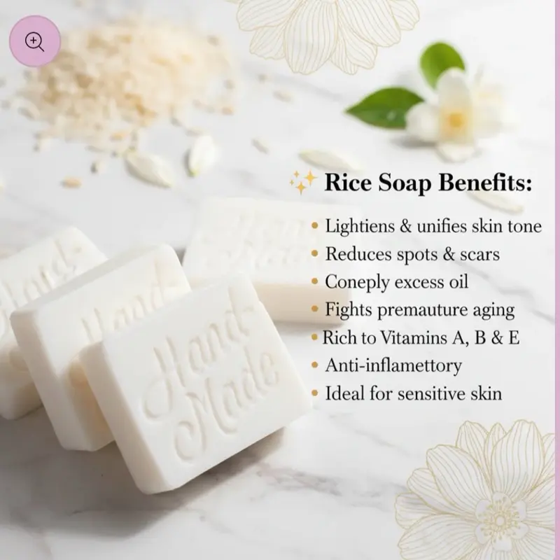 Jabon de Arroz para desmanchar la piel y lusir hermosa