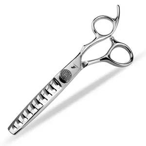 6.0-inch silver hair clipper thin scissors, household hair clipper, Reusable Barber Tool, ergonomically designed right-handed scissors, suitable for both men and women, Hair Cutting Accessories