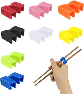 8 Pairs  Chopsticks Helpers  Chopstick for Beginner Replaceable Practice Chopsticks Chopstick Trainers for Adults Chopstick Hinges Connector Non-Slip Chopsticks Trainer Learner