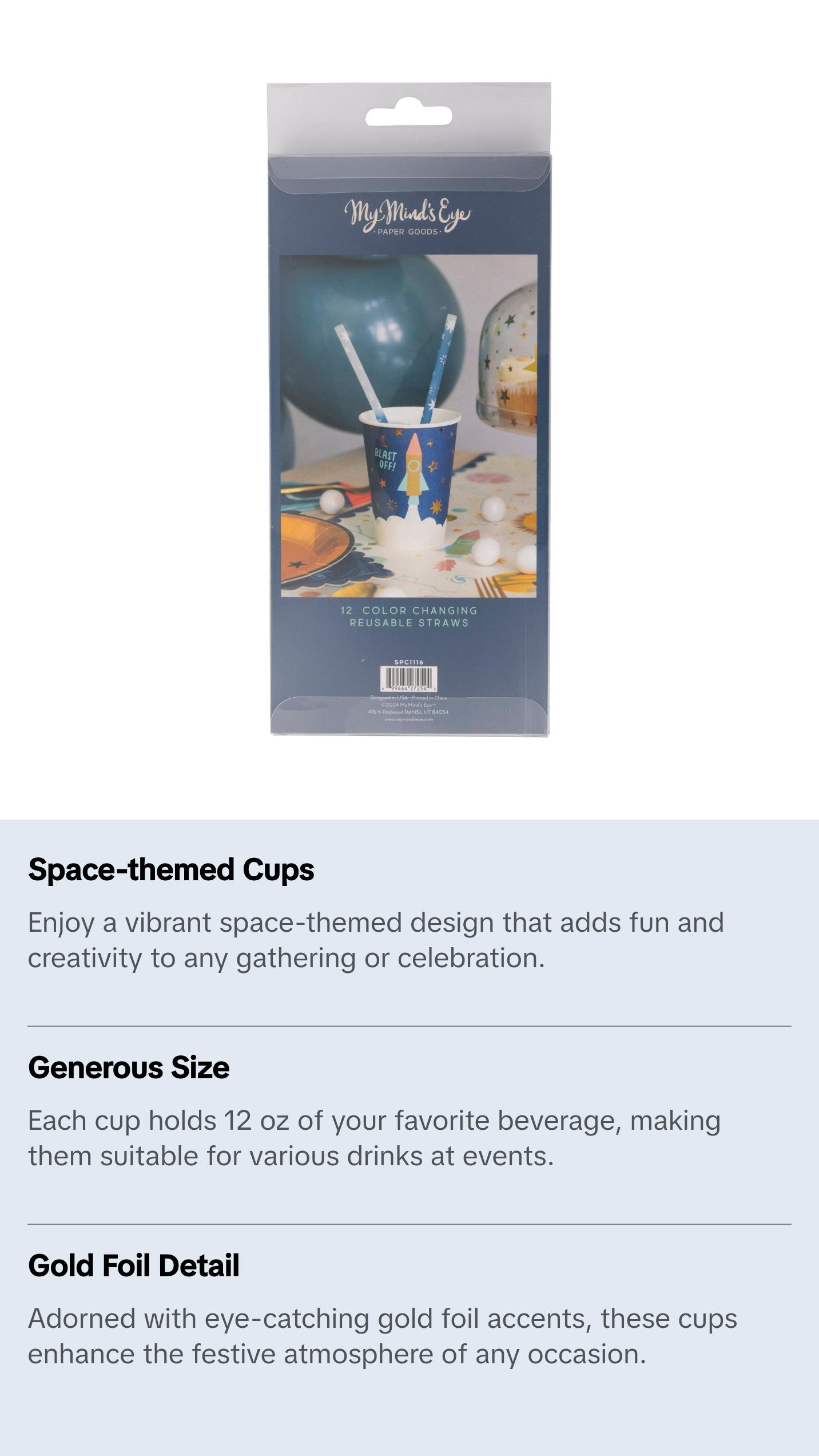 Color Changing Reusable Straws