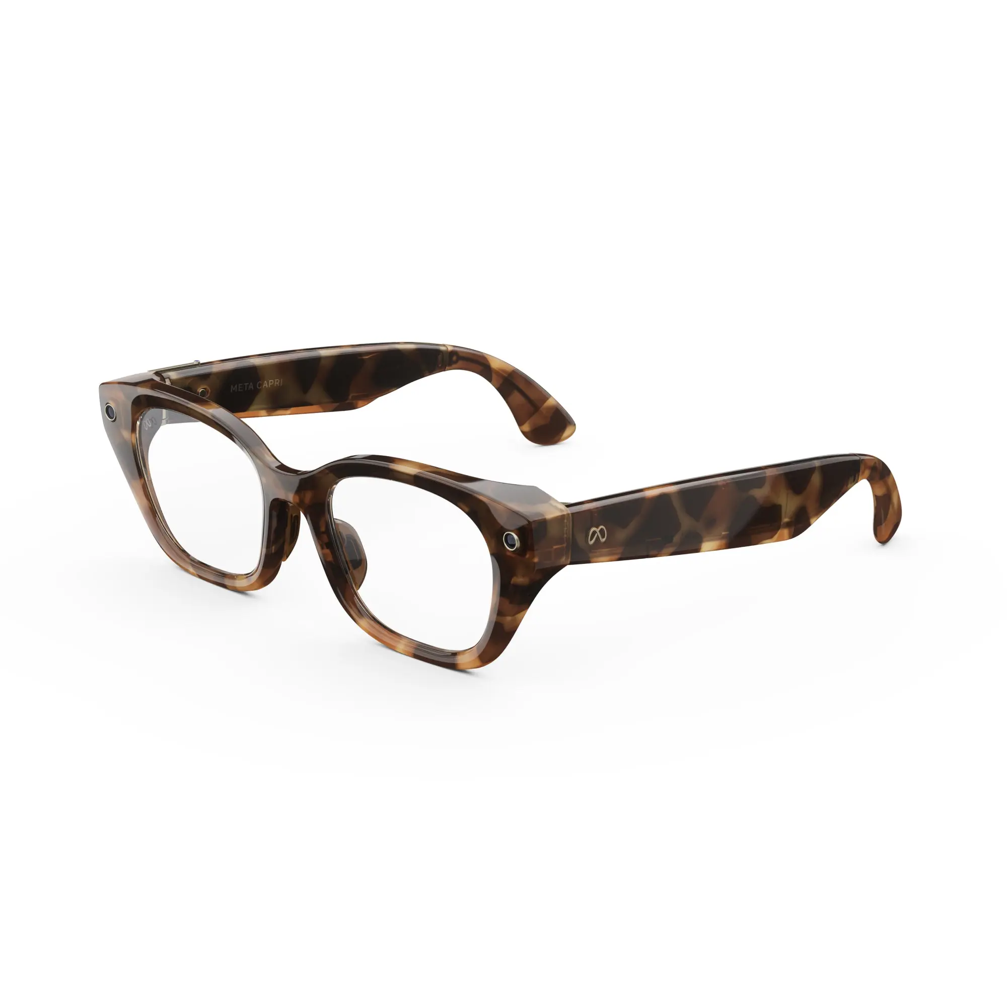 Meta Capri Espresso Tortoise Clear Lenses