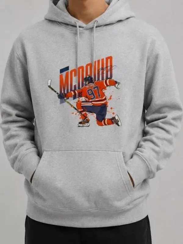 Unisex Connor McDavid 97 Hockey Sport Graphic Tshirt Hoodie Sweatshirt Aesthetic Casual Crewneck Basic Streetstyle Tee