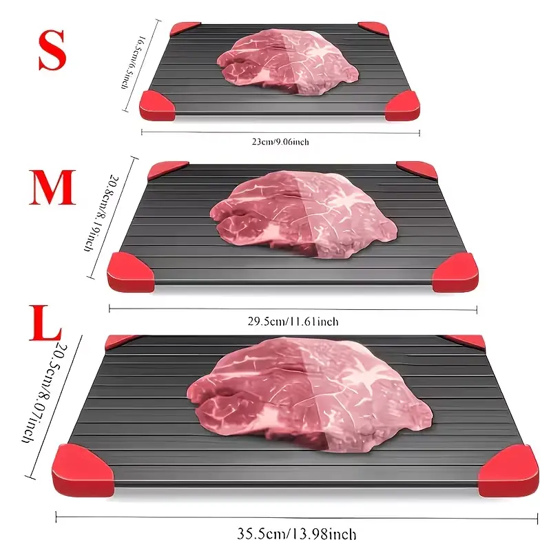 A Piece, Quick Thawing Tray, Thawing Tray for Defrosting Frozen Meat, Quick Thawing Board for Defrosting Frozen Food, Meat, and Fruits, Thawing Board, Thawing Master, Kitchen Gadget