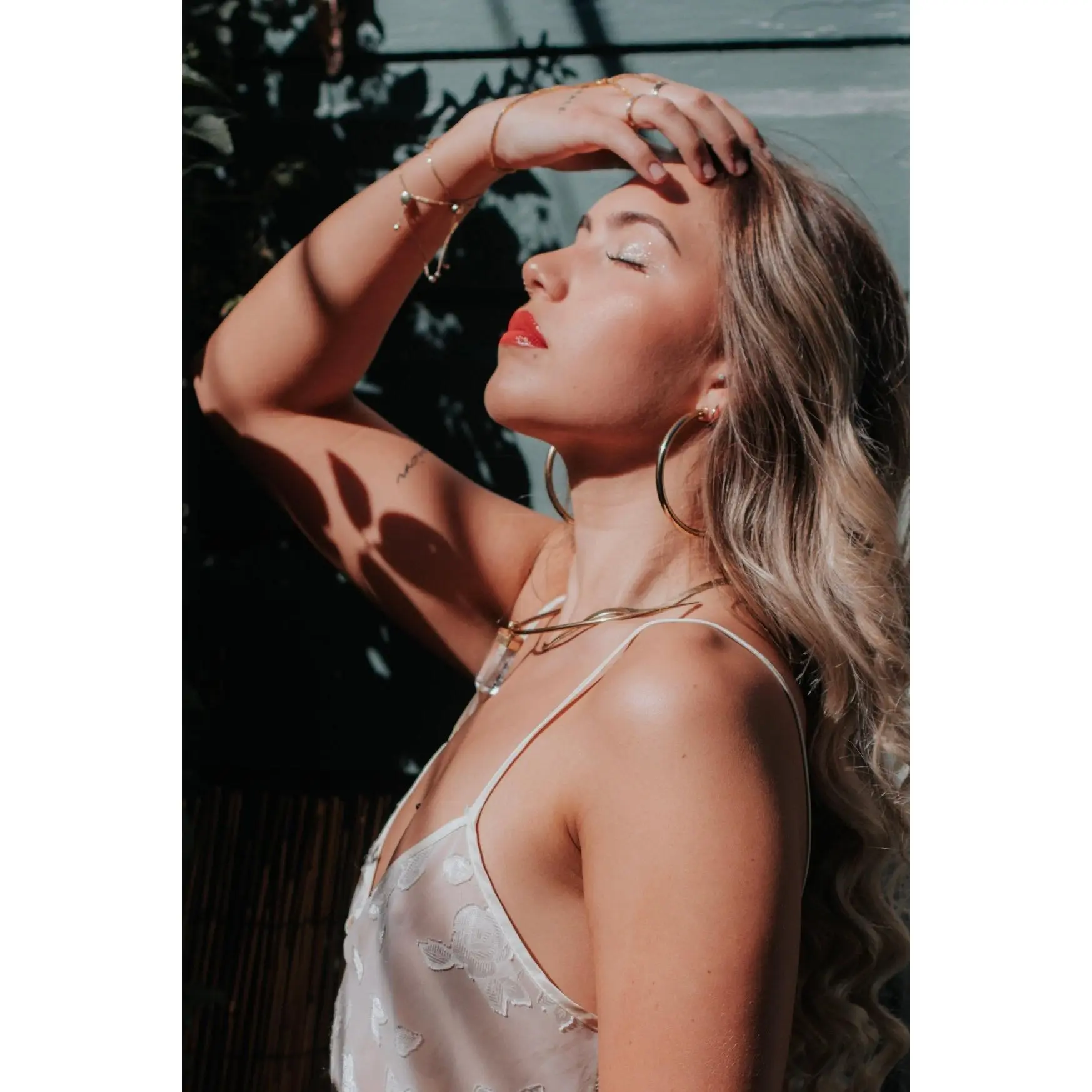 Lustrous Orbit Large Tube Hoop Earrings