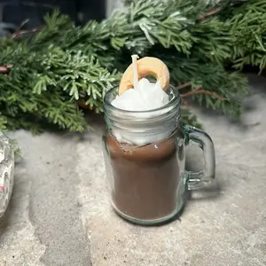 Mini vanilla latte candle