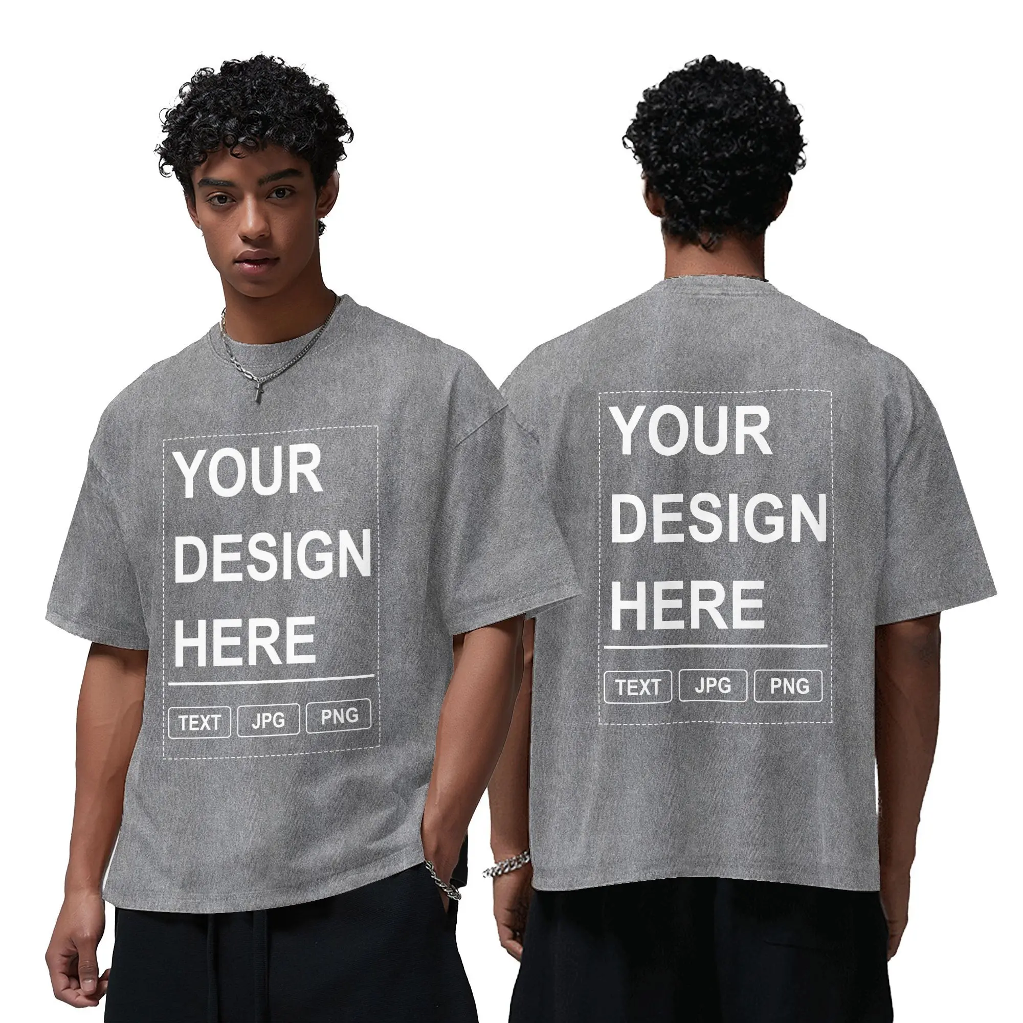 09-Gray (White Text)-Double-Sided Design