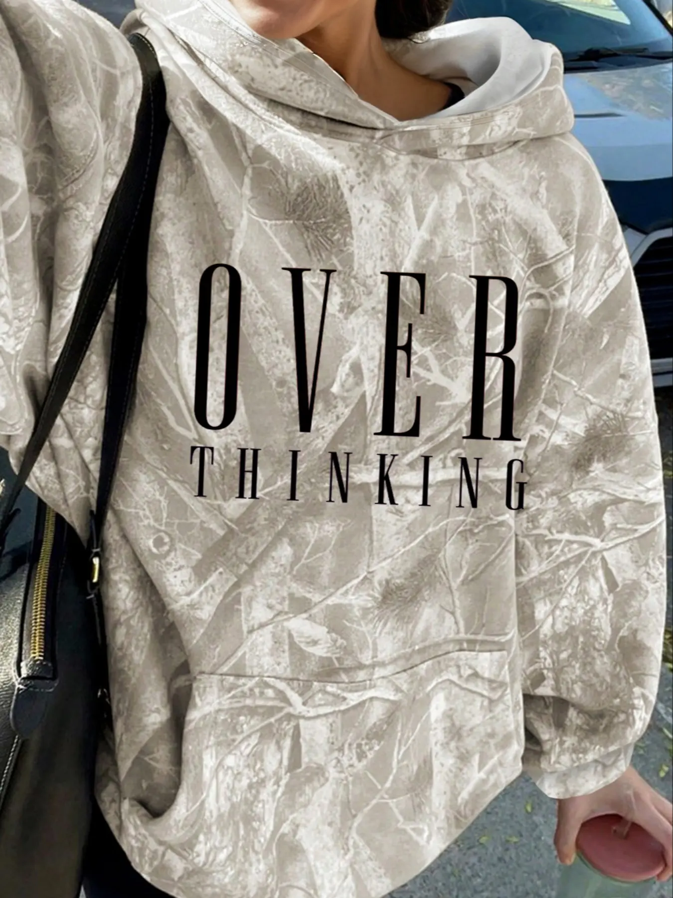 Women's New Branch Digital Full-Body Print Street Style, Casual Daily Wear, Camping Vacation Party School, Fashionable Graphic Design, Fit, Sweatshirts
