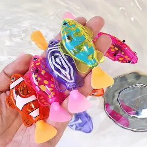 Light-Sensing Robotic Pet Clownfish, Realistic Aquatic Electric Swimming Fish, Aquarium Decoration, Cat-Teasing Robotic Fish, Artificial Lure for Sea Fishing, Battery, Movement