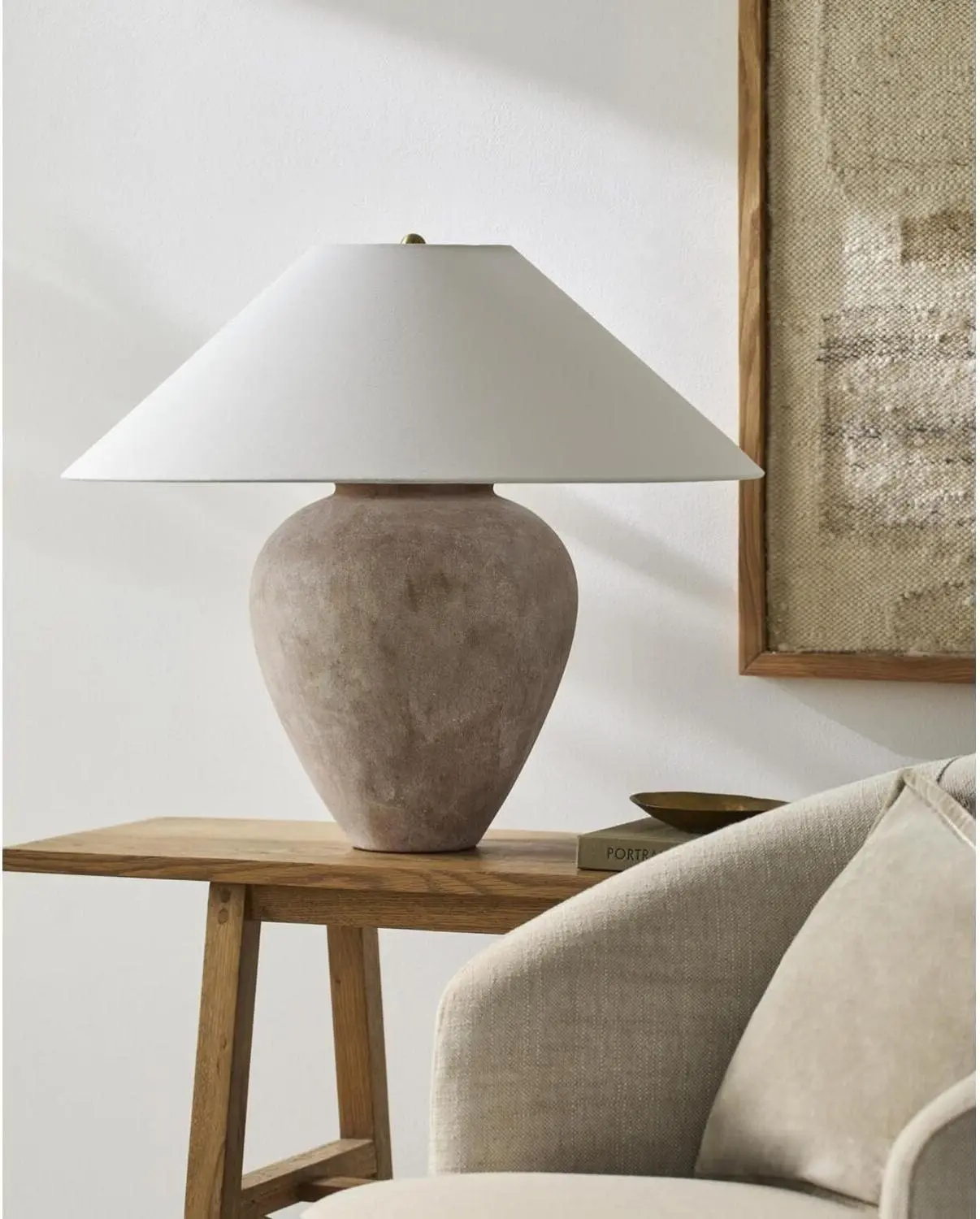 Livabliss x Galey Alix Camden Ford Traditional Table Lamp, Taupe Livabliss x Galey Alix Camden Ford Traditional Table Lamp, Taupe