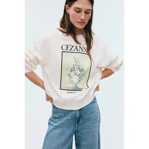 H&M Oversized print-motif sweatshirt H&M Oversized print-motif sweatshirt