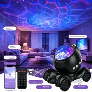 Car‑Shaped Galaxy Star Projector Night Light, 16 Lighting Effects Ocean Wave Laser Sky Lamp, Bluetooth 5.2 Speaker with Timer Function, Starry Light for Kids Bedroom, Game Room,Party Decor, Perfect Gift for Teens, Adults,Family for Birthday,Holiday