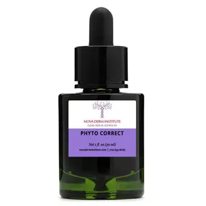 Nova Derm Institute Phyto Correct Hydrate Serum - Lightweight Plant Calming Formula for Redness Relief & Skin Barrier Strengthening - 1 FL OZ