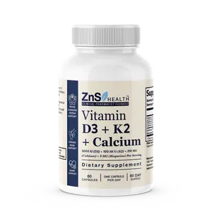 Calcium with Vitamin D3 & K2 Supplement for Strong Bones, Immunity and Extra Strength
