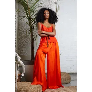 Silk Mango Palazzo Pant