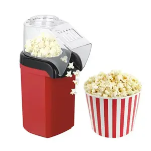 Hot Air Popcorn Popper Maker with Measuring Cup to Portion Popping Corn Kernels + Melt Butter, 16 Cups - Red