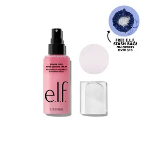 e.l.f. Power Grip Rosé Makeup Setting Spray, Cosmetic Long-Lasting Fixing Spray for Makeup Locking