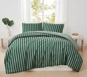 Truly Soft Weston Stripe 3 Piece Full/Queen Comforter Set