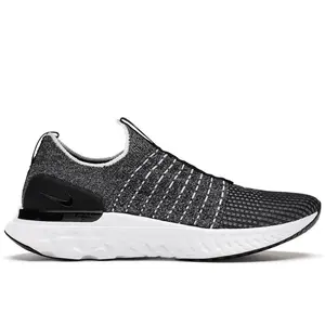 Nike Men's React Phantom Run Flyknit 2 Black White Blend, from StockX